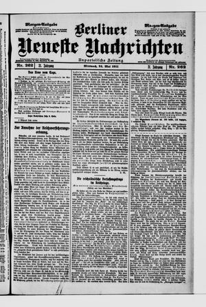 Berliner Neueste Nachrichten vom 24.05.1911