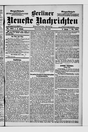 Berliner Neueste Nachrichten vom 25.05.1911