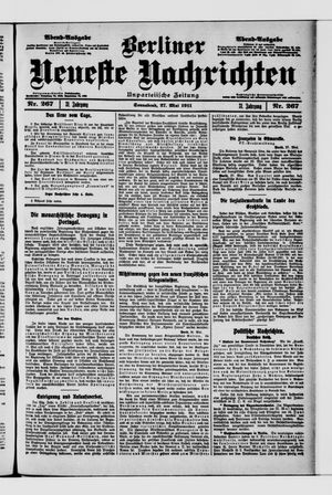 Berliner Neueste Nachrichten vom 27.05.1911