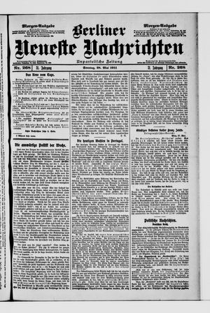 Berliner Neueste Nachrichten vom 28.05.1911