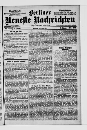 Berliner Neueste Nachrichten vom 30.05.1911