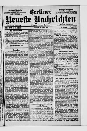 Berliner Neueste Nachrichten vom 31.05.1911