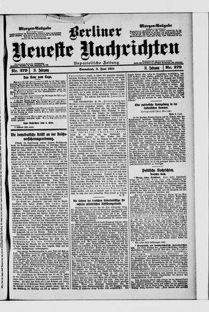 Berliner Neueste Nachrichten vom 03.06.1911
