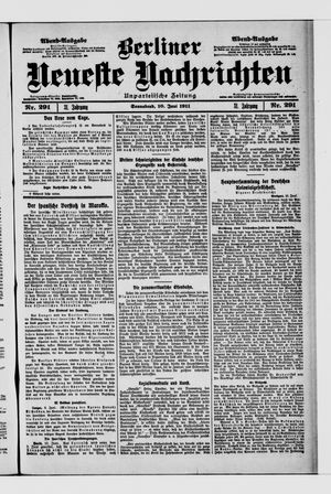 Berliner Neueste Nachrichten vom 10.06.1911
