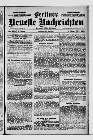 Berliner Neueste Nachrichten vom 14.06.1911