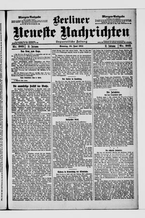 Berliner Neueste Nachrichten vom 18.06.1911