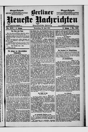 Berliner Neueste Nachrichten vom 22.06.1911