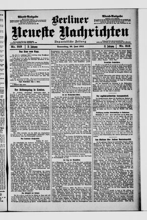 Berliner Neueste Nachrichten vom 22.06.1911