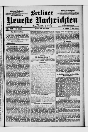 Berliner Neueste Nachrichten vom 23.06.1911
