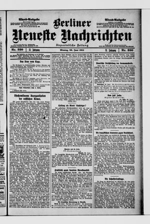 Berliner Neueste Nachrichten vom 26.06.1911