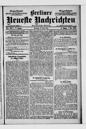 Berliner Neueste Nachrichten vom 27.06.1911