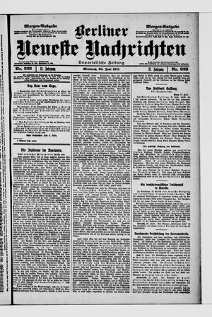 Berliner Neueste Nachrichten vom 28.06.1911