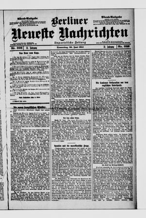 Berliner Neueste Nachrichten vom 29.06.1911