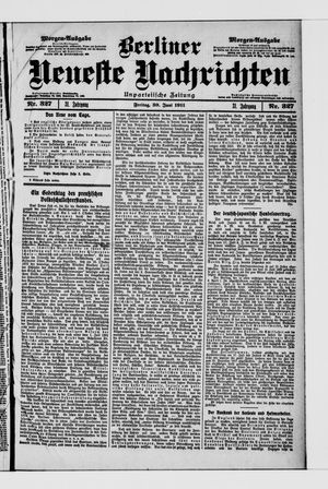 Berliner Neueste Nachrichten vom 30.06.1911