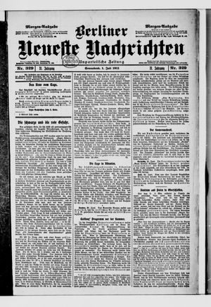 Berliner Neueste Nachrichten vom 01.07.1911