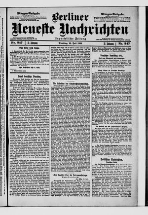 Berliner Neueste Nachrichten on Jul 11, 1911