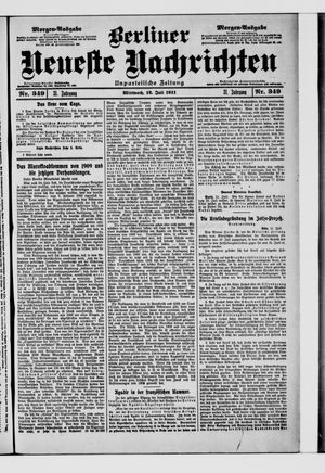 Berliner Neueste Nachrichten vom 12.07.1911