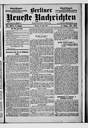Berliner Neueste Nachrichten vom 14.07.1911