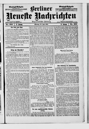 Berliner Neueste Nachrichten vom 17.07.1911