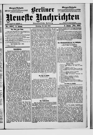 Berliner Neueste Nachrichten vom 18.07.1911