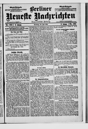 Berliner Neueste Nachrichten vom 18.07.1911