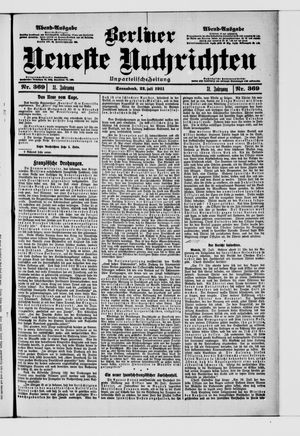 Berliner Neueste Nachrichten vom 22.07.1911