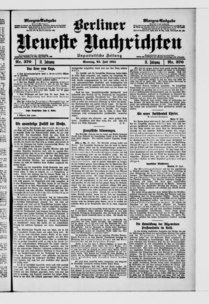 Berliner Neueste Nachrichten vom 23.07.1911