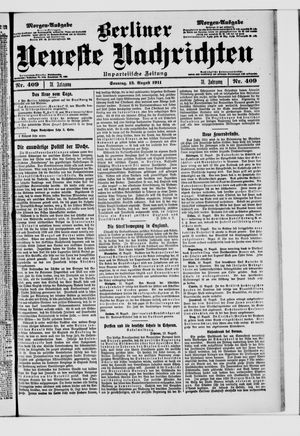 Berliner Neueste Nachrichten vom 13.08.1911
