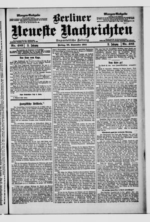 Berliner Neueste Nachrichten vom 22.09.1911