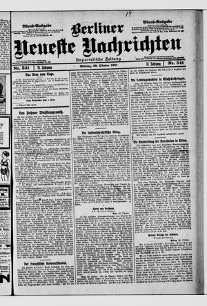 Berliner Neueste Nachrichten vom 23.10.1911