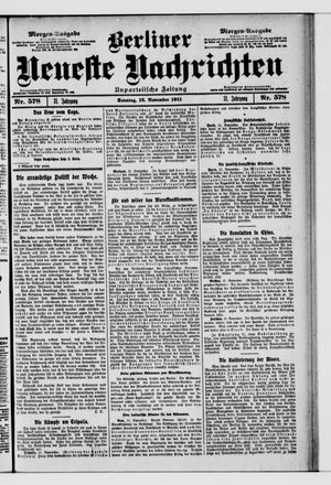 Berliner Neueste Nachrichten vom 12.11.1911