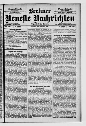 Berliner Neueste Nachrichten vom 14.11.1911