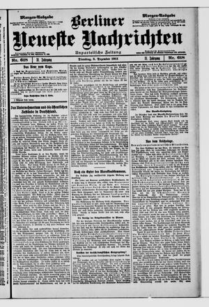 Berliner Neueste Nachrichten vom 05.12.1911