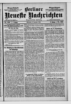 Berliner Neueste Nachrichten vom 06.12.1911
