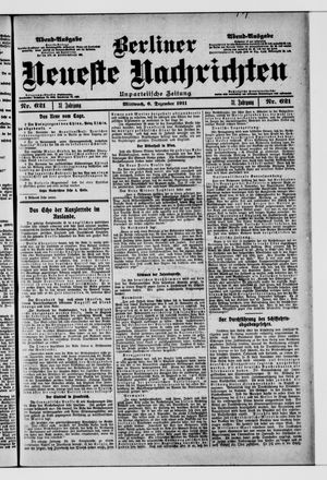 Berliner Neueste Nachrichten on Dec 6, 1911