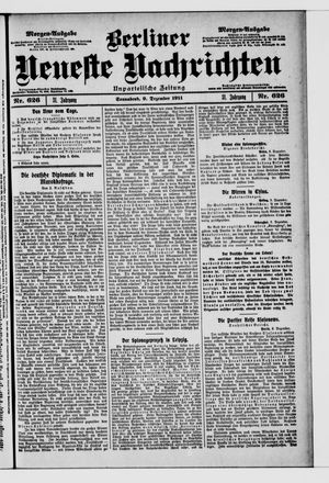 Berliner Neueste Nachrichten vom 09.12.1911