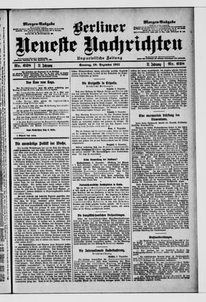 Berliner Neueste Nachrichten vom 10.12.1911