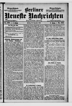 Berliner Neueste Nachrichten vom 22.12.1911