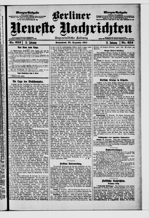 Berliner Neueste Nachrichten vom 23.12.1911