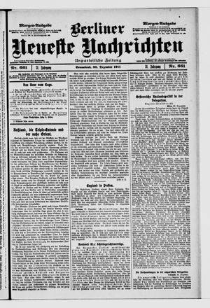 Berliner Neueste Nachrichten vom 30.12.1911