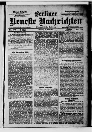 Berliner neueste Nachrichten vom 02.04.1912