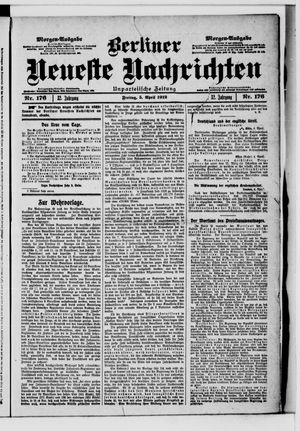 Berliner neueste Nachrichten on Apr 5, 1912