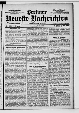 Berliner Neueste Nachrichten vom 02.05.1912