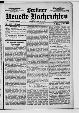Berliner Neueste Nachrichten vom 04.05.1912