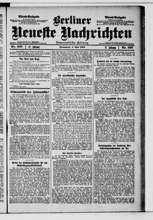 Berliner Neueste Nachrichten vom 04.05.1912