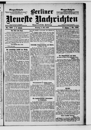 Berliner Neueste Nachrichten vom 05.05.1912