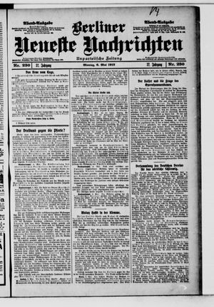 Berliner Neueste Nachrichten vom 06.05.1912