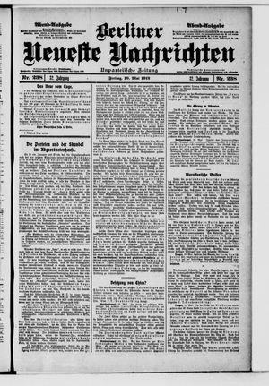 Berliner Neueste Nachrichten on May 10, 1912