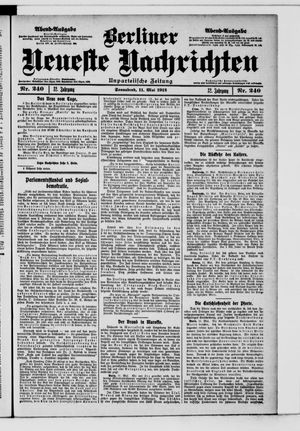 Berliner Neueste Nachrichten vom 11.05.1912