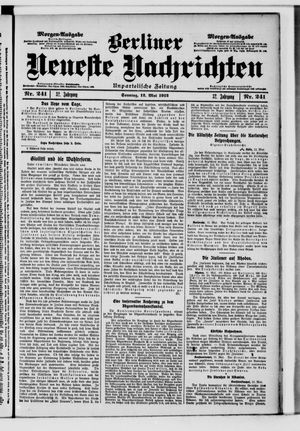 Berliner Neueste Nachrichten vom 12.05.1912